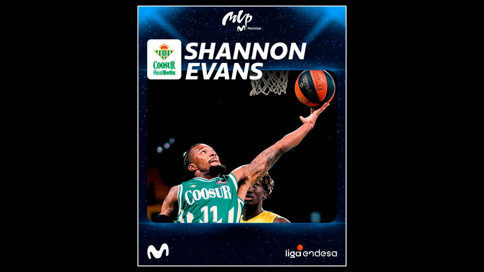 Shannon Evans nombrado MVP Movistar del mes de mayo.