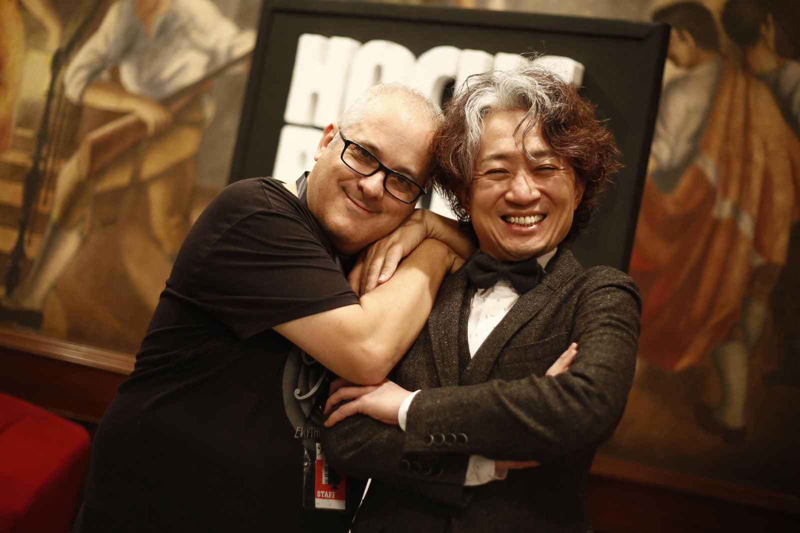 MagoMigue y Shimpei en el photocall del festival Hocus Pocus
