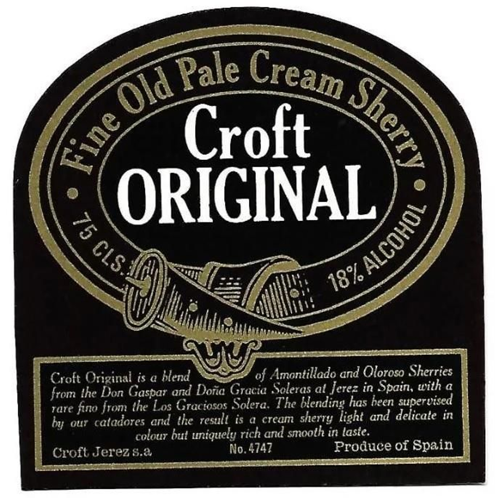 Etiqueta Croft Original. Etiqueta Croft Original.