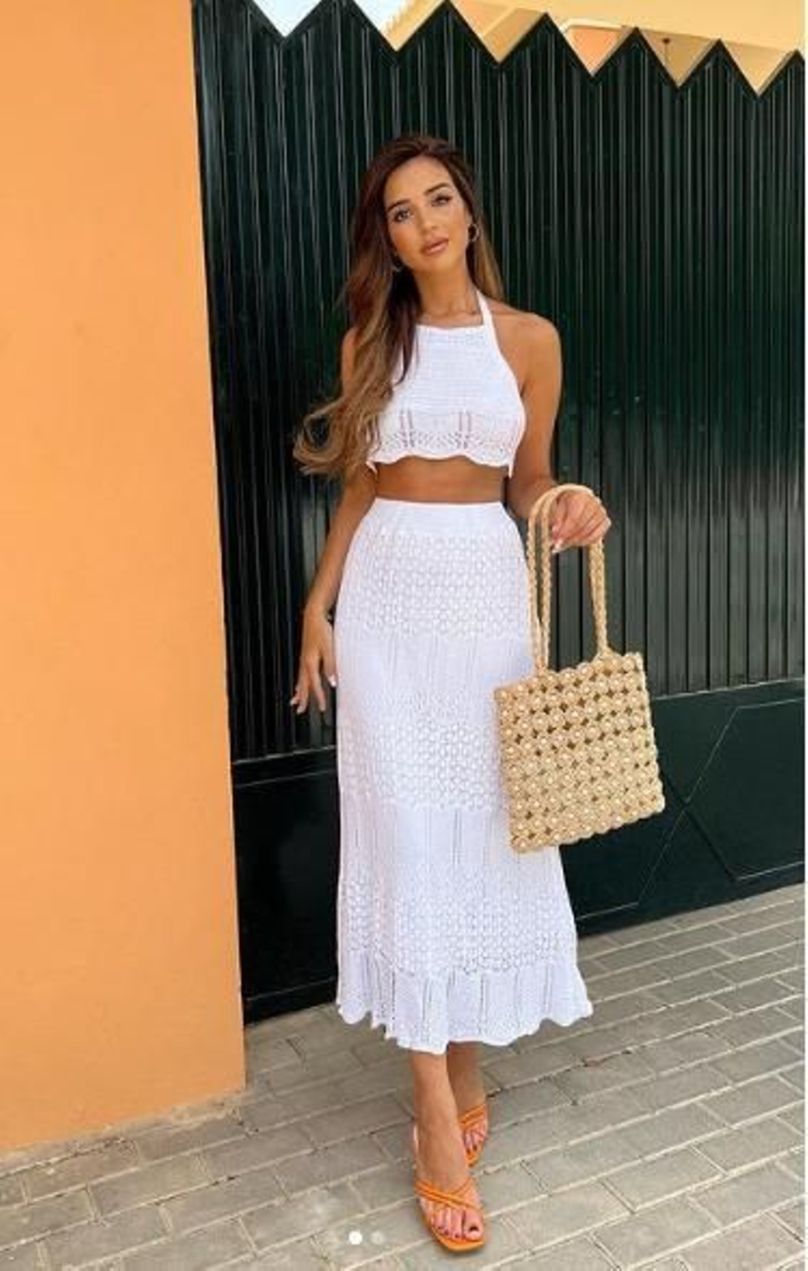 Macarena Silva con look de verano.