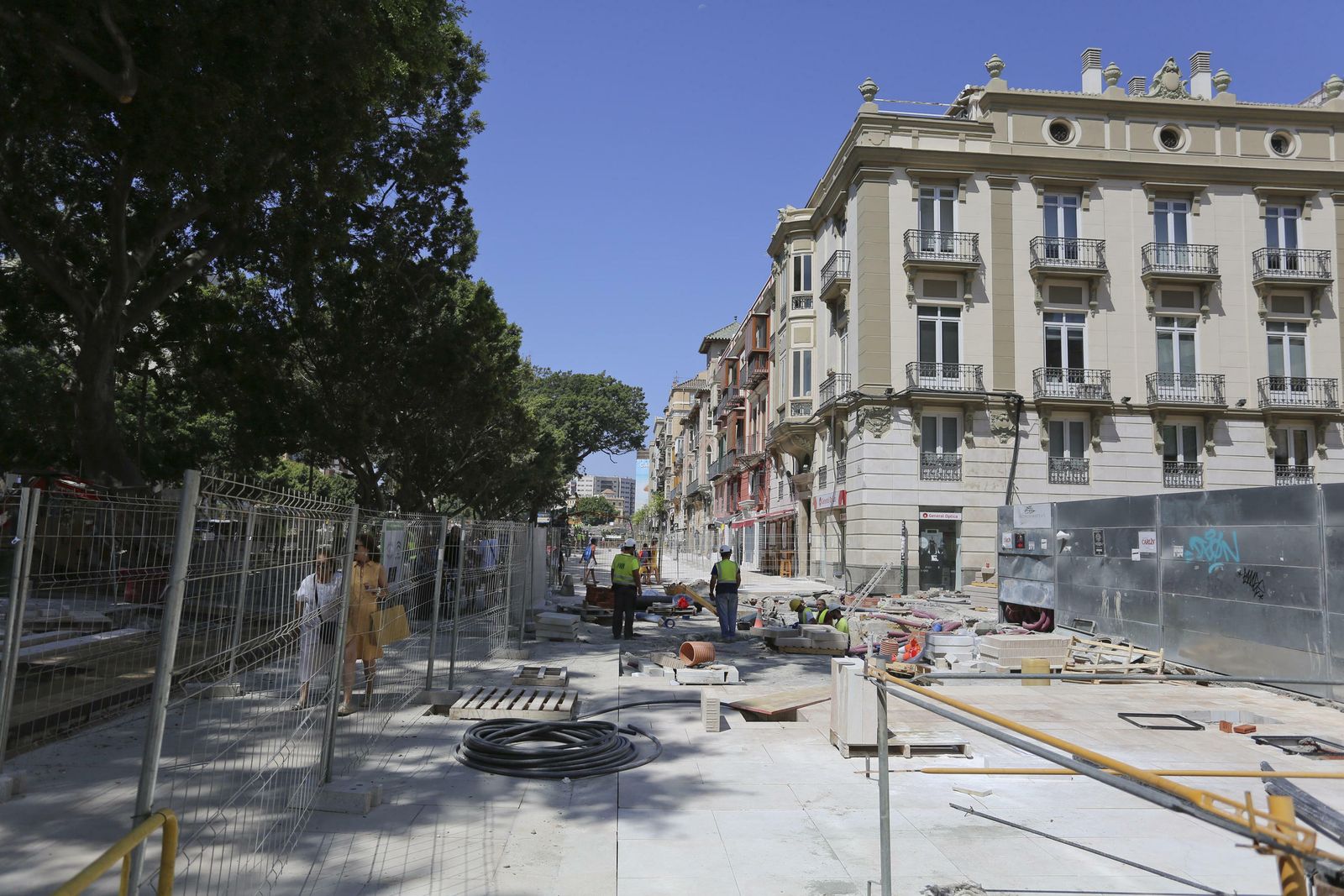 Las fotos de la peatonalización de la Alameda Principal de Málaga