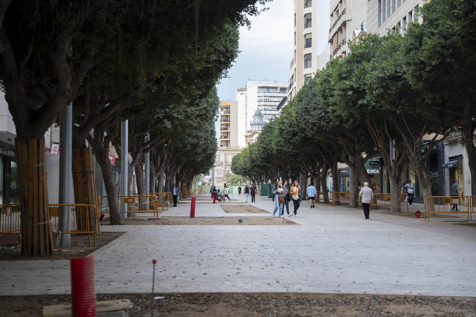 Las imágenes de las obras del paseo de Almería