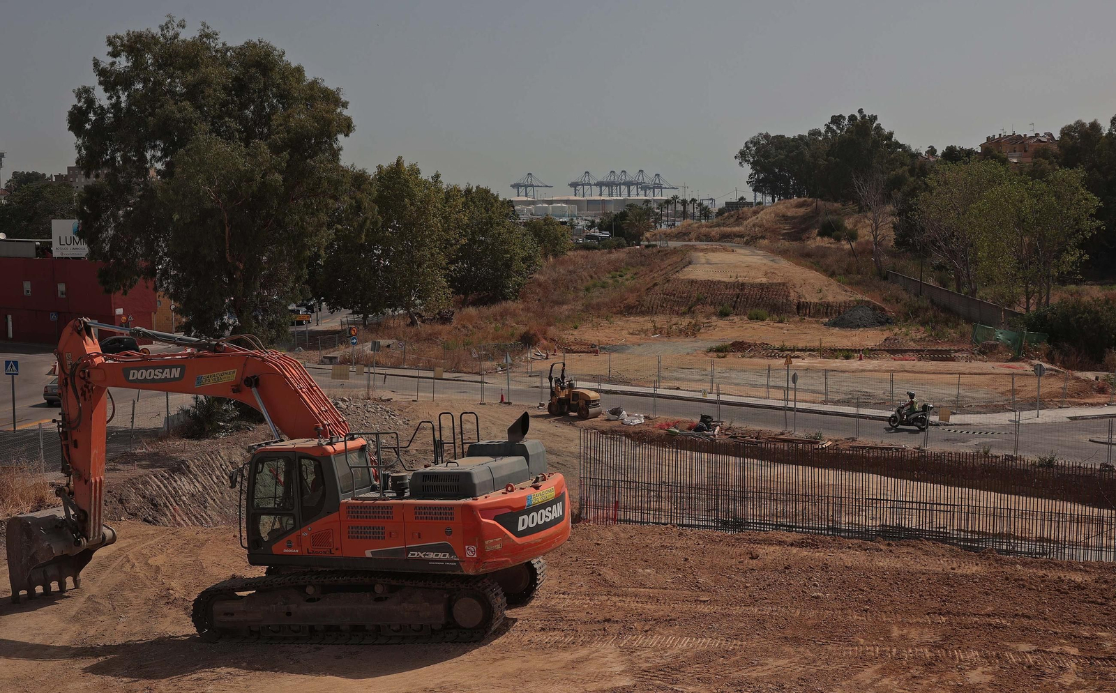 Fotos de las obras del Acceso Sur a Algeciras en La Juliana
