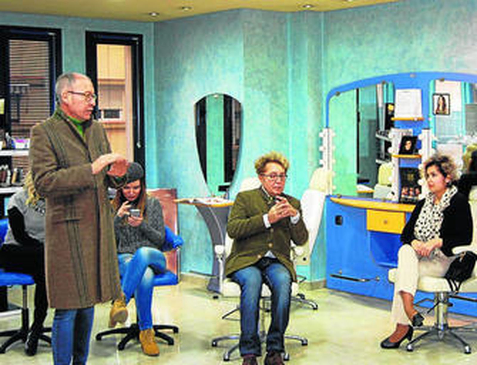 Un momento de la charla.