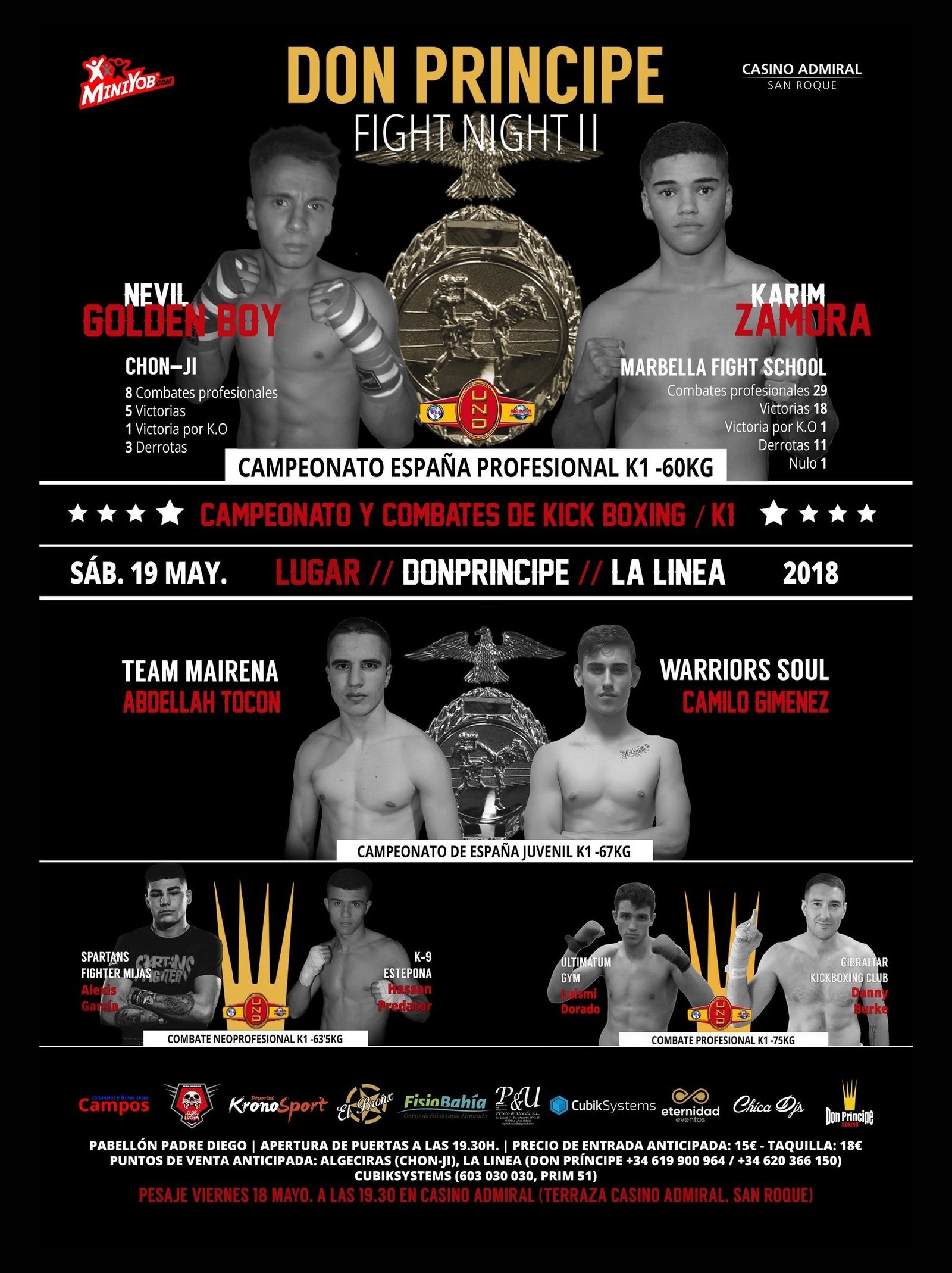 Velada en el Don Príncipe de La Línea