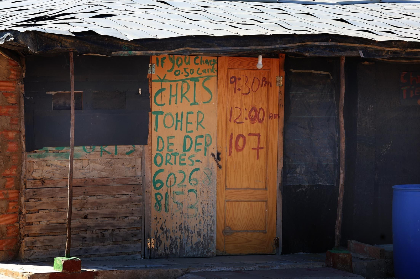 Asentamiento chabolista de Lucena del Puerto.