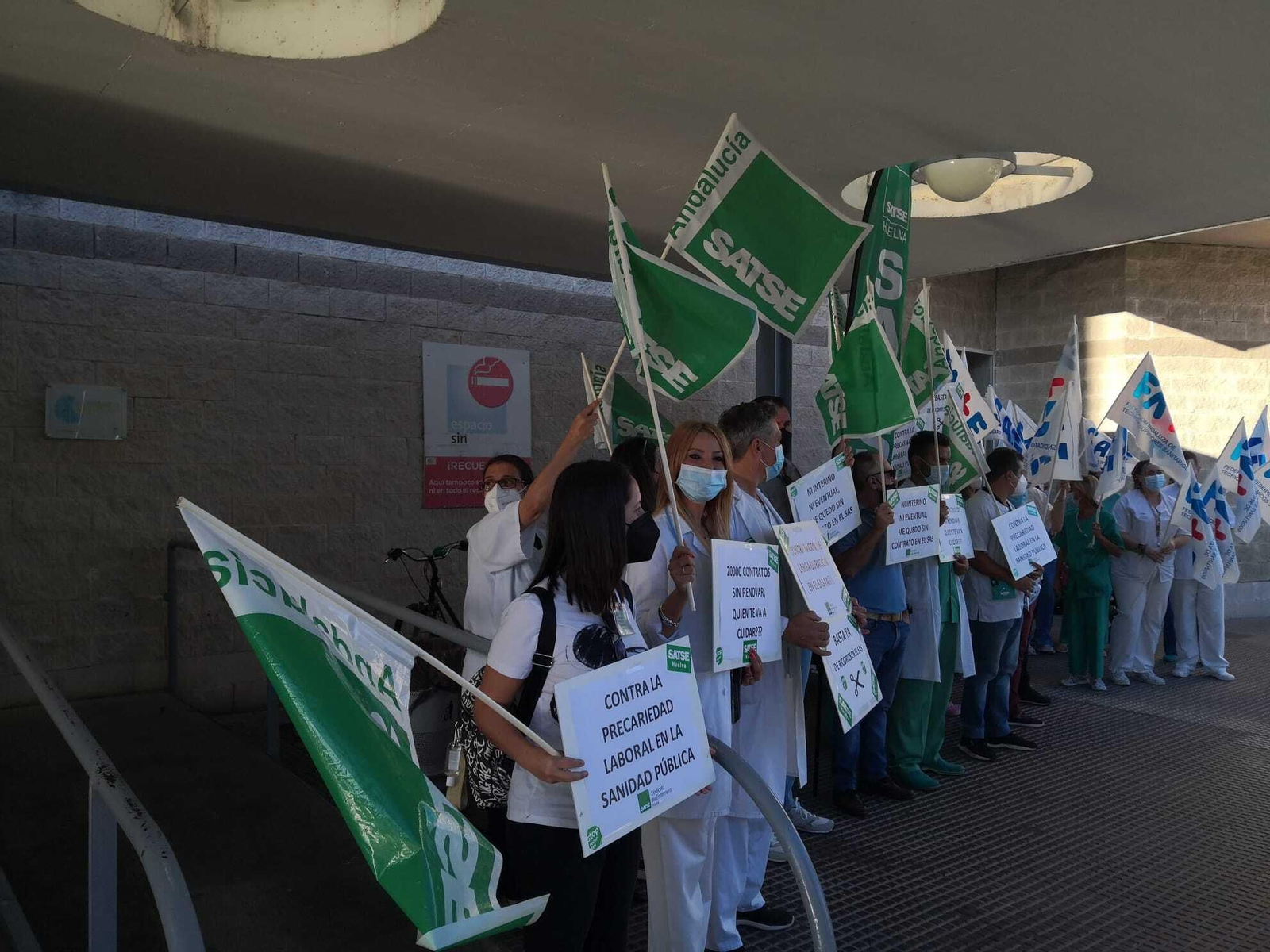 Protesta de Satse y FTPS.