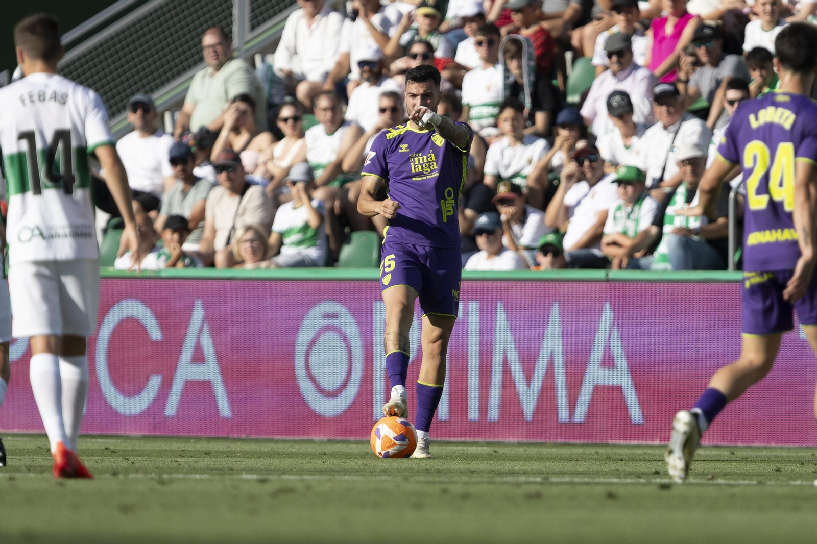 El Elche-Málaga CF, en fotos