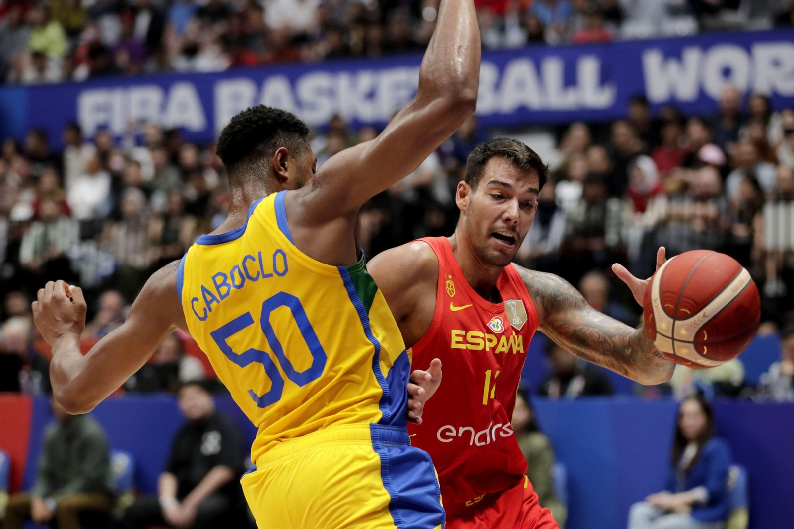 Las fotos del Brasil - España de baloncesto