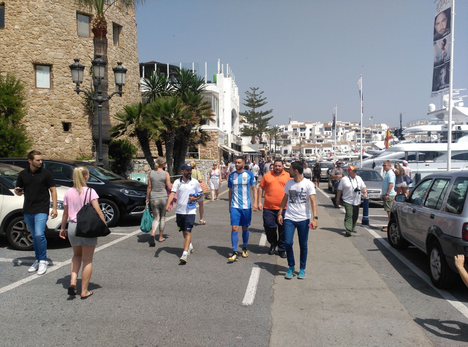 Borja Bastón, en Puerto Banús.