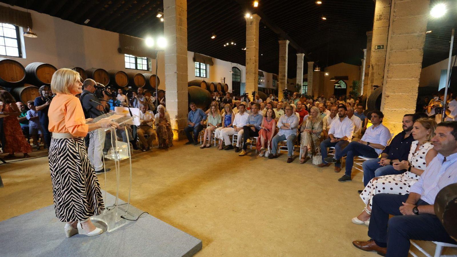 Un instante del acto celebrado en González Byass.