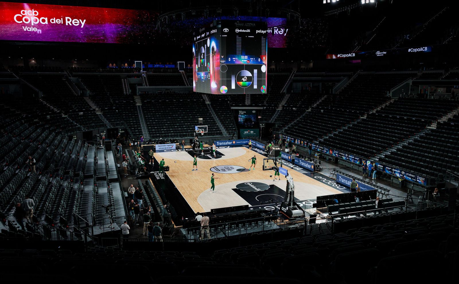El Unicaja trabaja en el Roig Arena.
