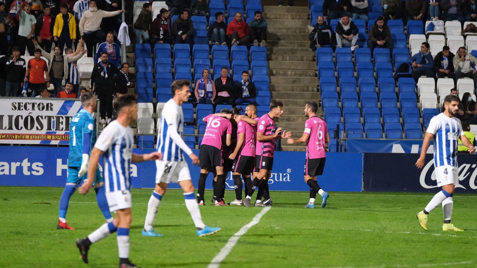Los jugadores del Xerez CD celebran el 0-1 obra de Cancelo. Los jugadores del Xerez CD celebran el 0-1 obra de Cancelo.