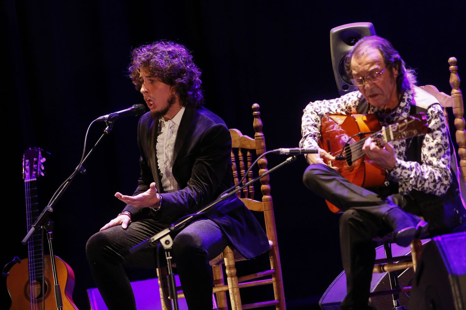 Kiki Morente y Pepe Habichuela, en un concierto