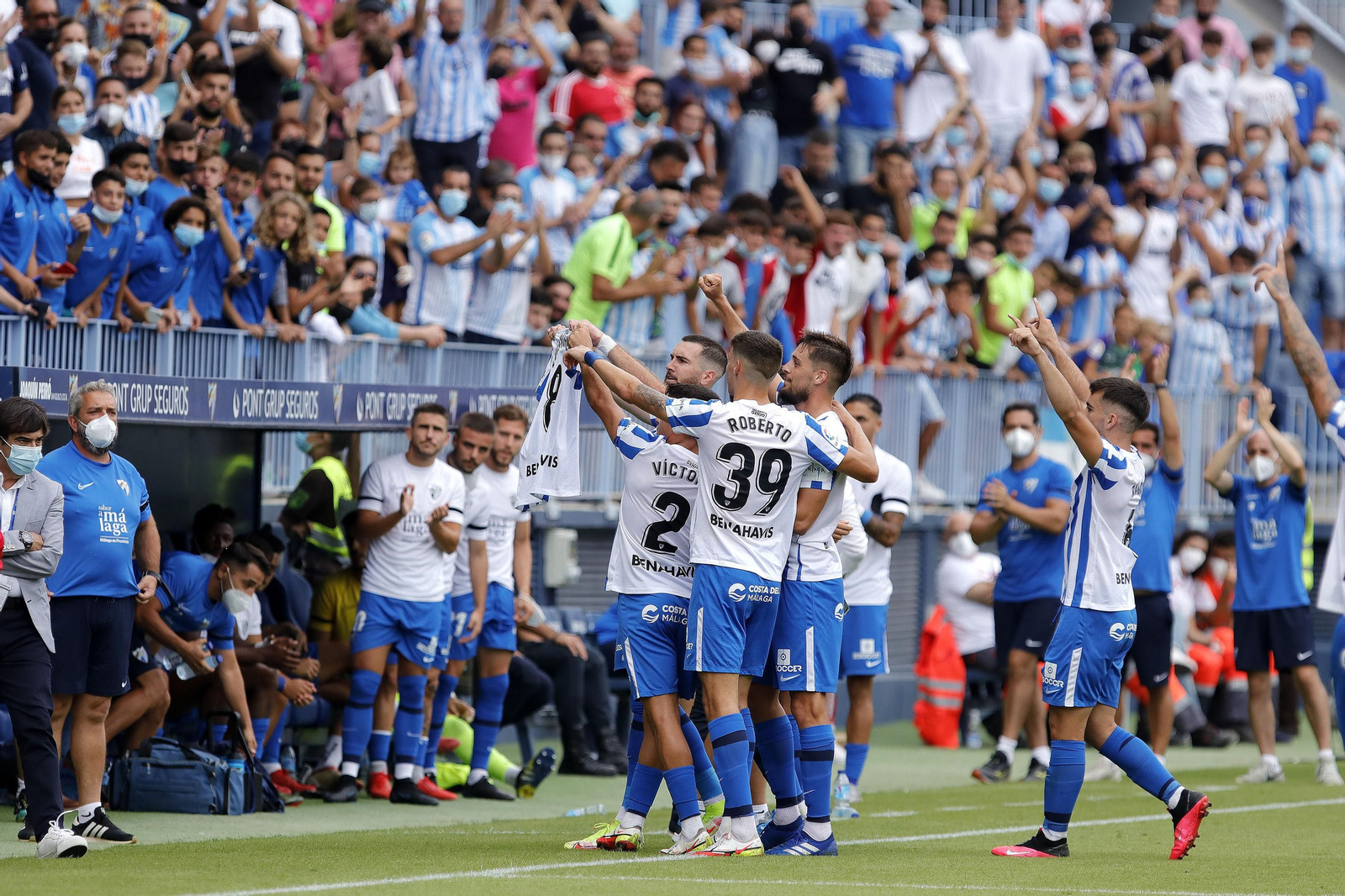 Las fotos de la victoria del Málaga CF ante el Fuenlabrada