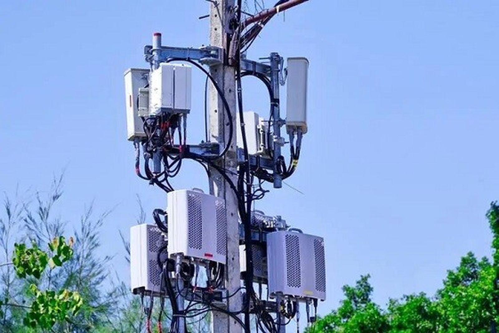 Antena de tecnología 5G.