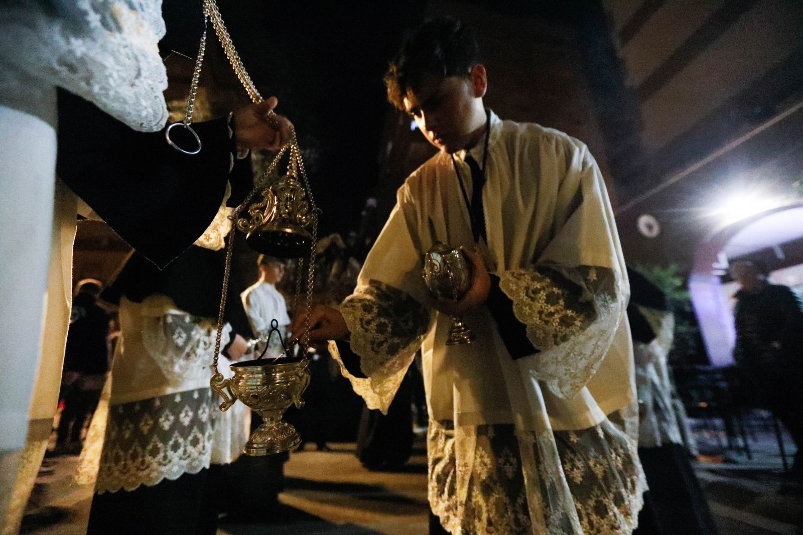 La procesión de La Caridad de Almería, en imágenes