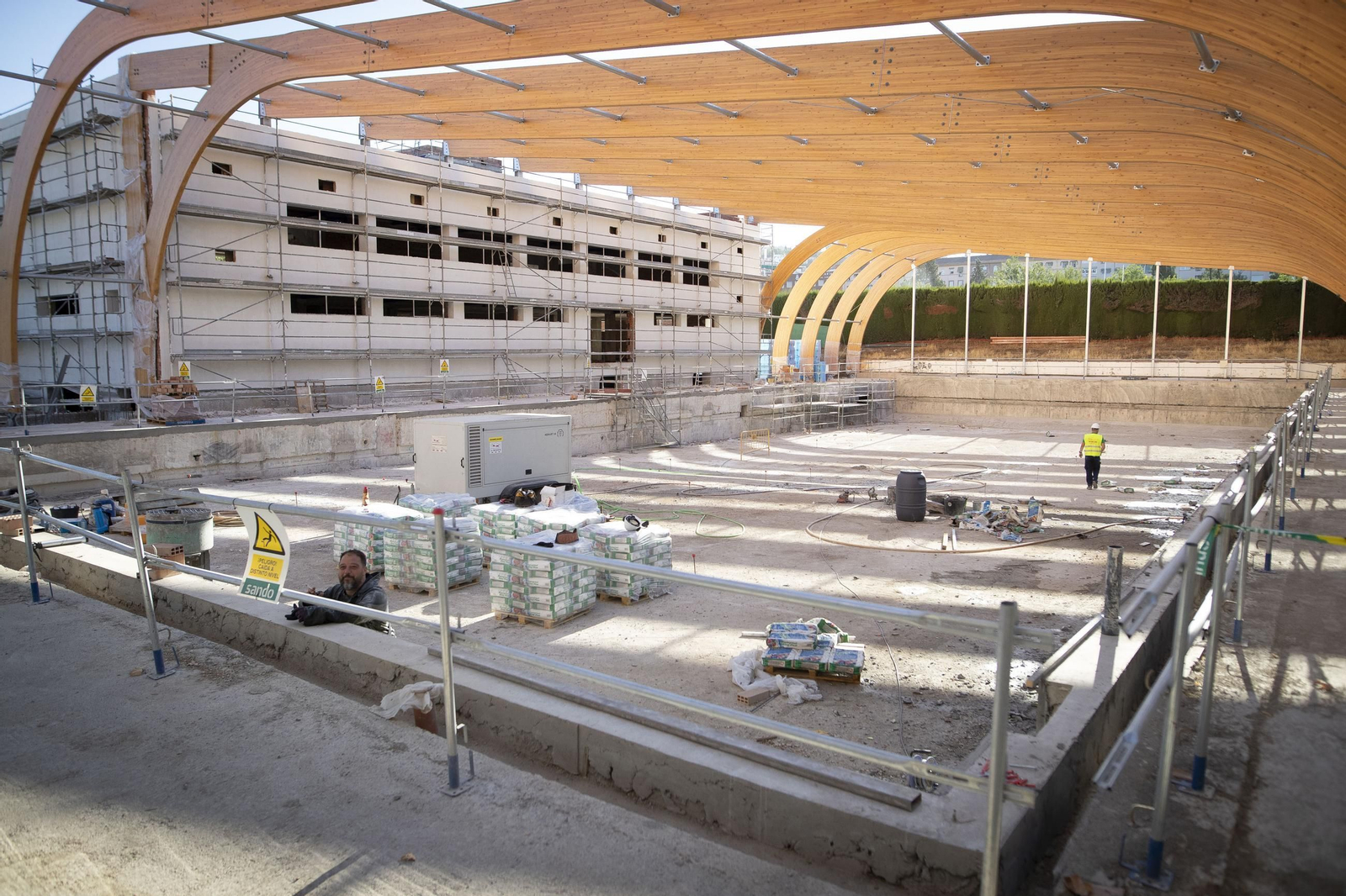 Las obras de la piscina olímpica de Fuentenueva, por dentro