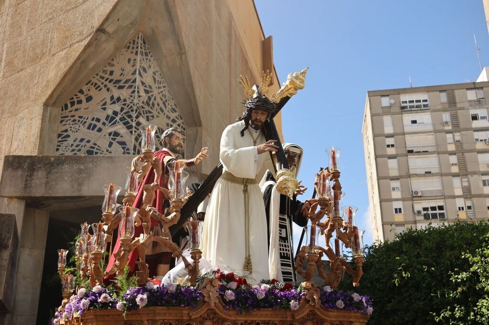 El Cristo de la Salvación, en su salida de 2022