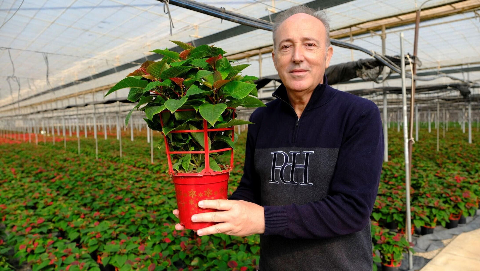 Dioni Freniche, junto a un pascuero.