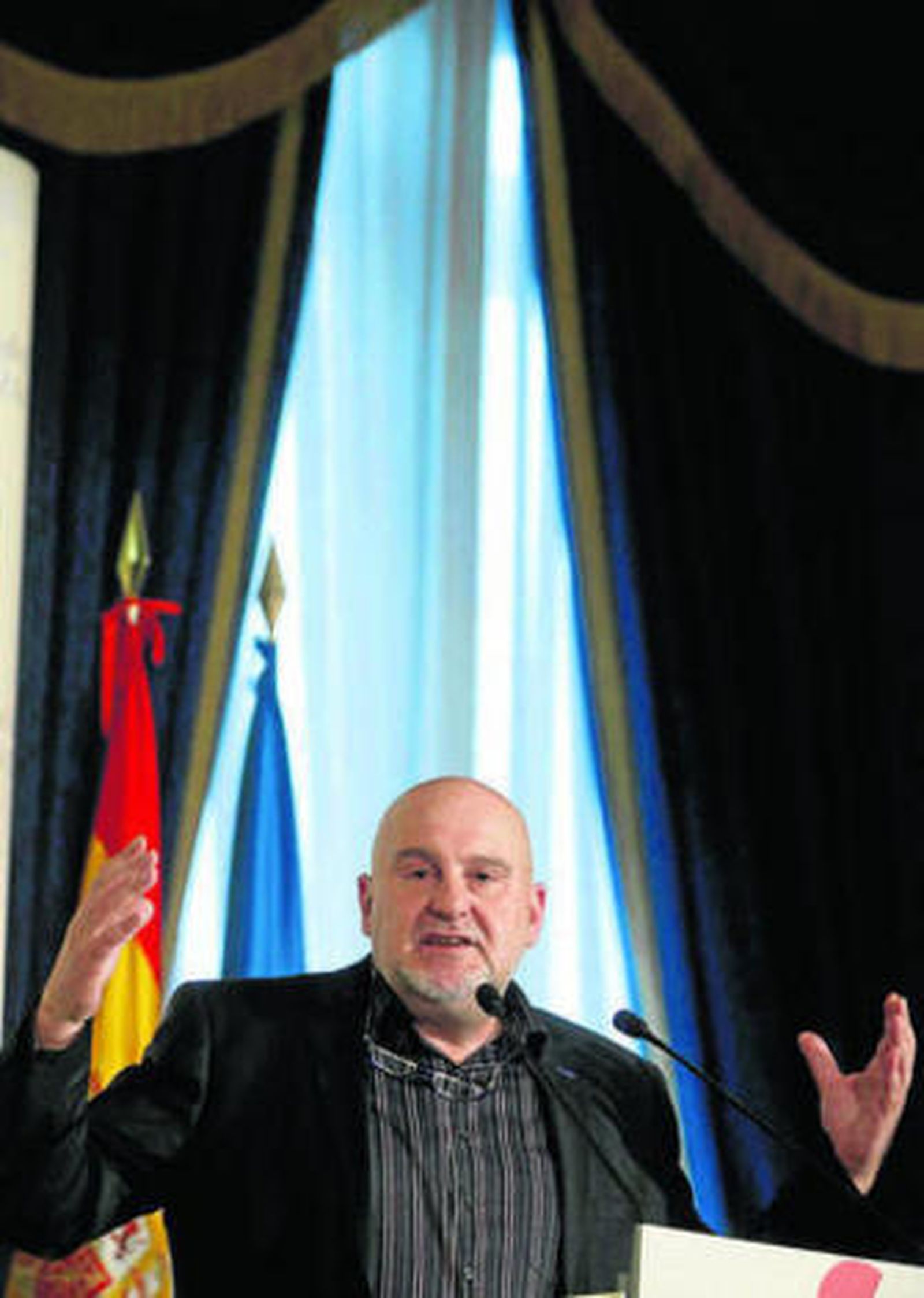 Antón Reixa, en su intervención.