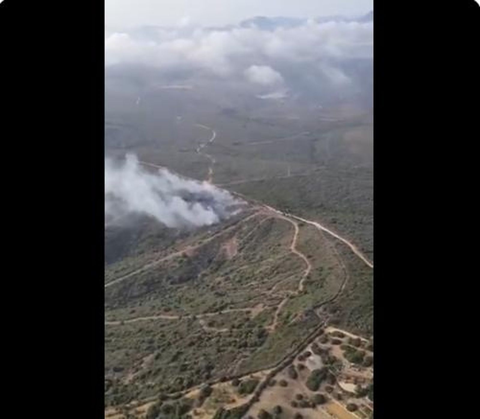 Declarado un incendio en San Roque.