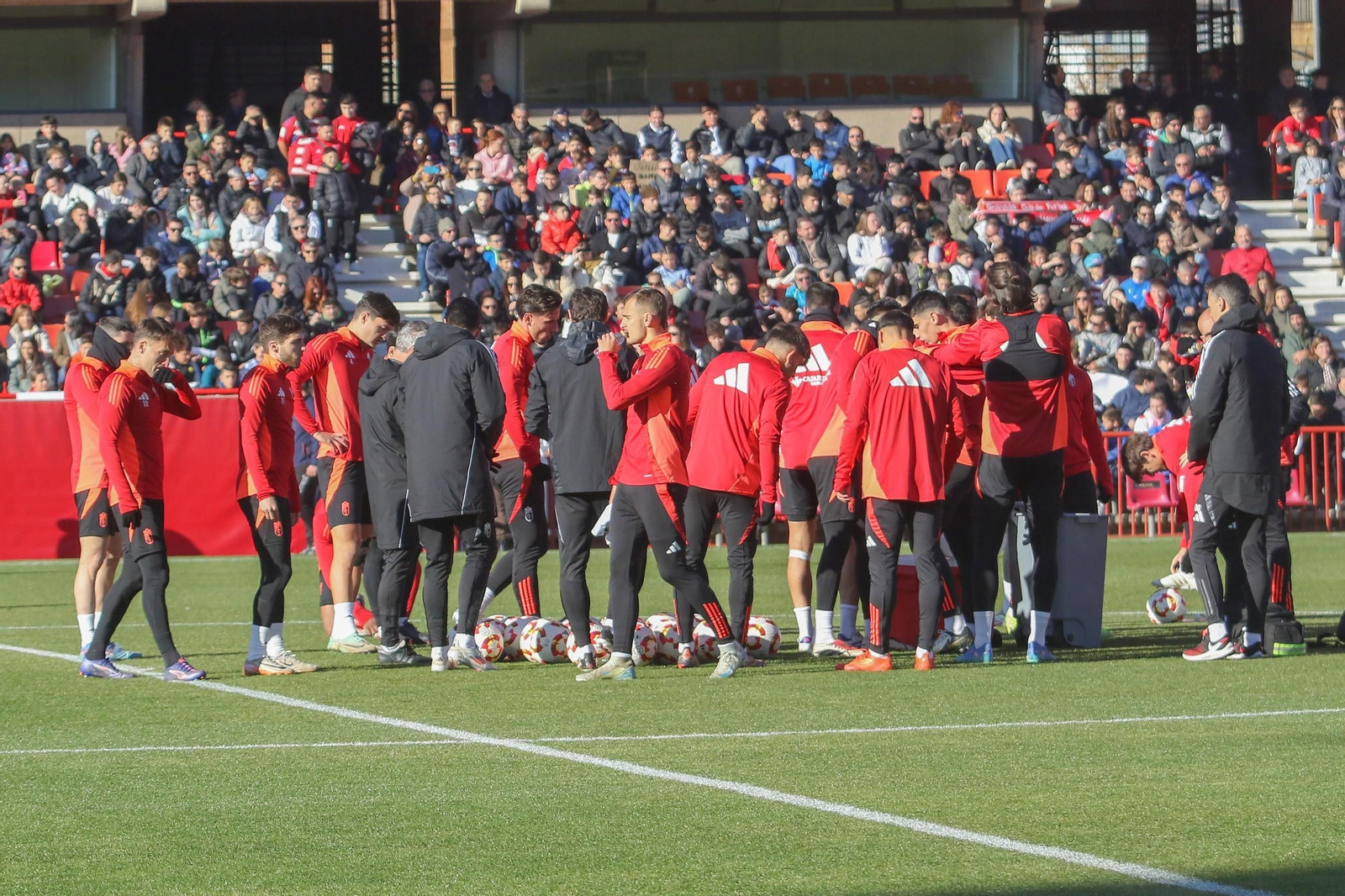 Las mejores imágenes del entrenamiento del Granada CF en Los Cármenes