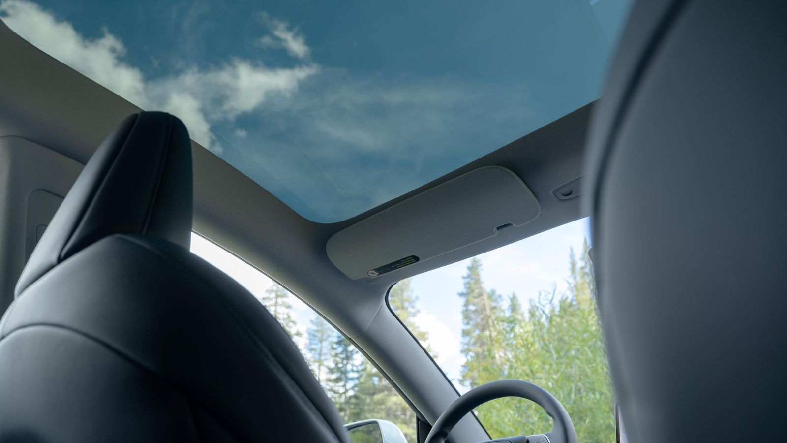 El techo panorámico forma parte de la dotación de serie de estos Tesla.