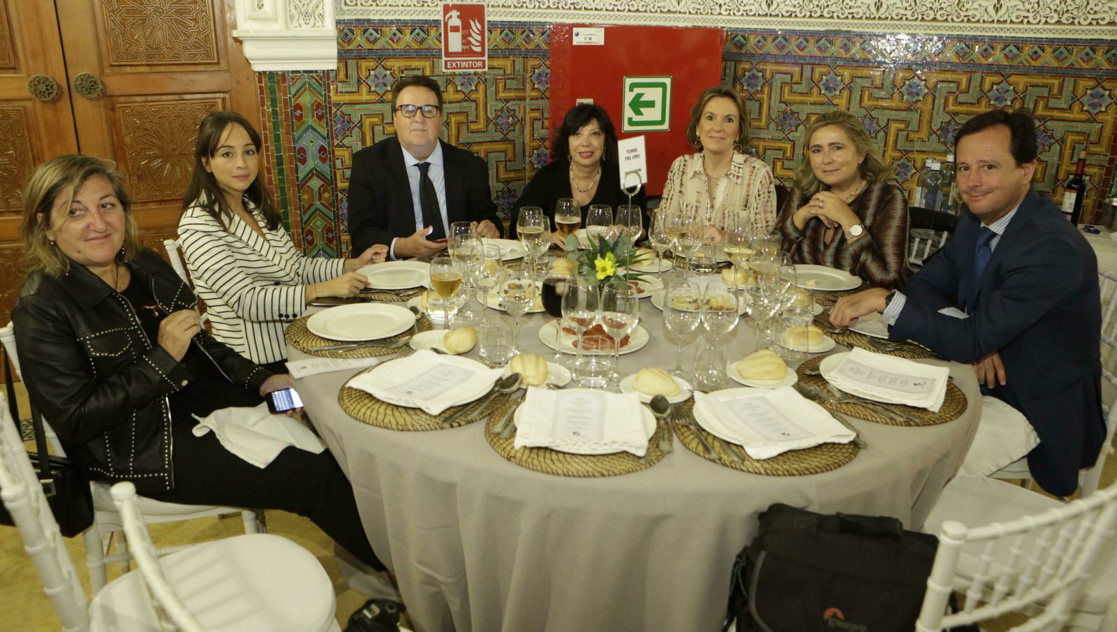 Rosario Sánchez, María Tejo, Miguel Ángel Martín, Mª del Mar Sánchez, Pilar Fernández, Mª Teresa Martín y Antonio Villegas.