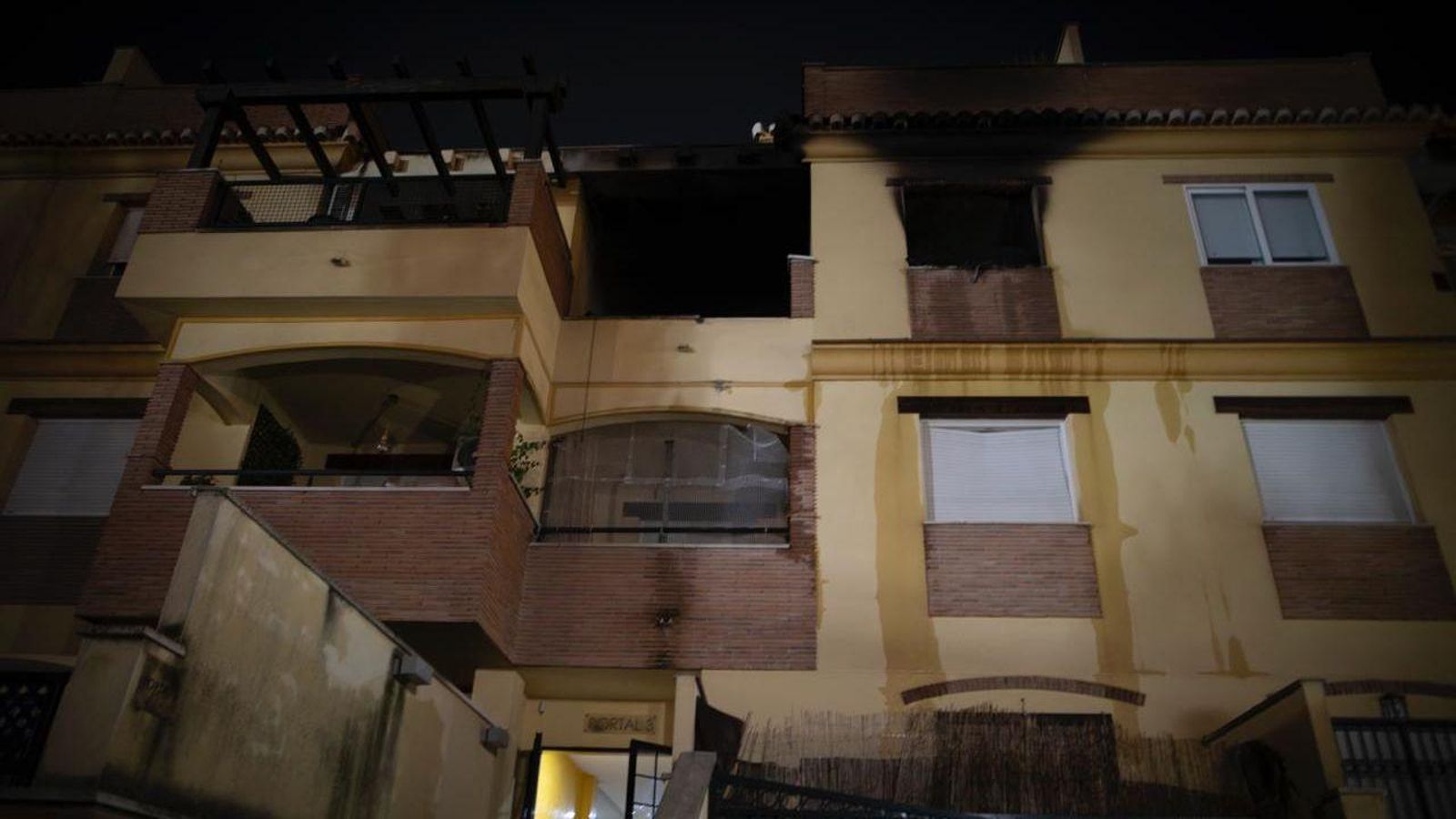 La vivienda afectada por la deflagración