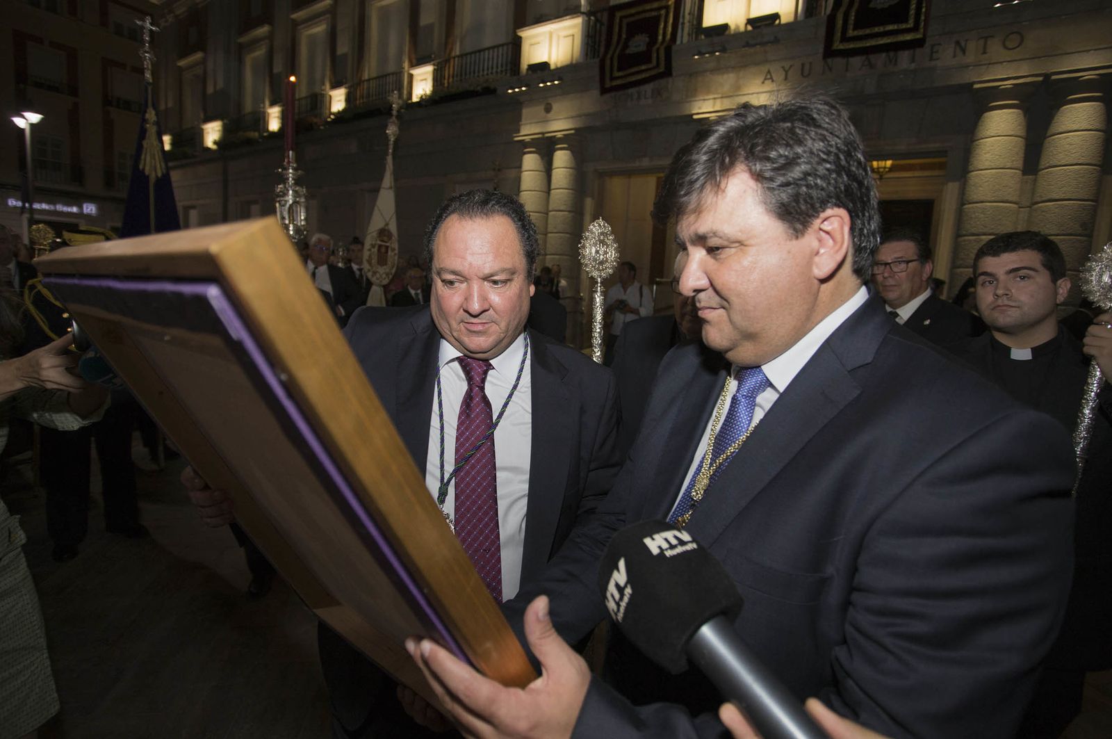 Imágenes del Señor de Pasión en la procesión del centenario de la hermandad