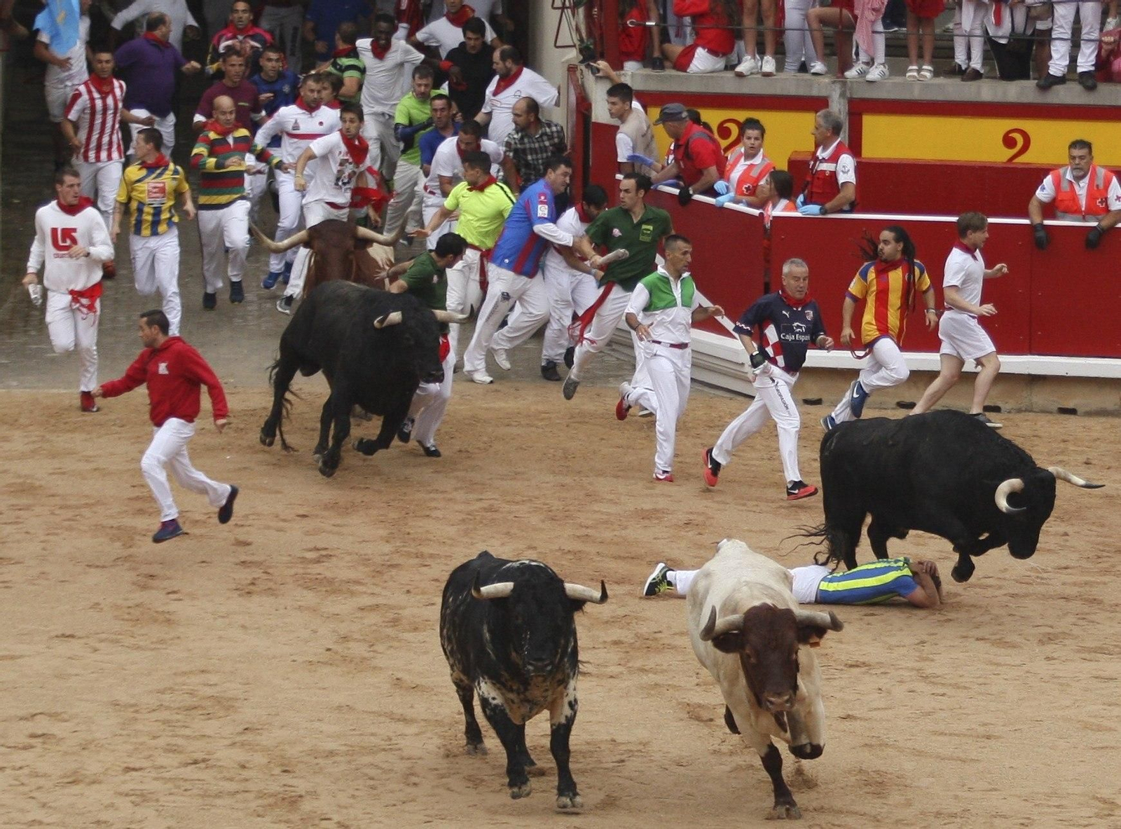 Las imágenes del primer encierro de los sanfermines 2018