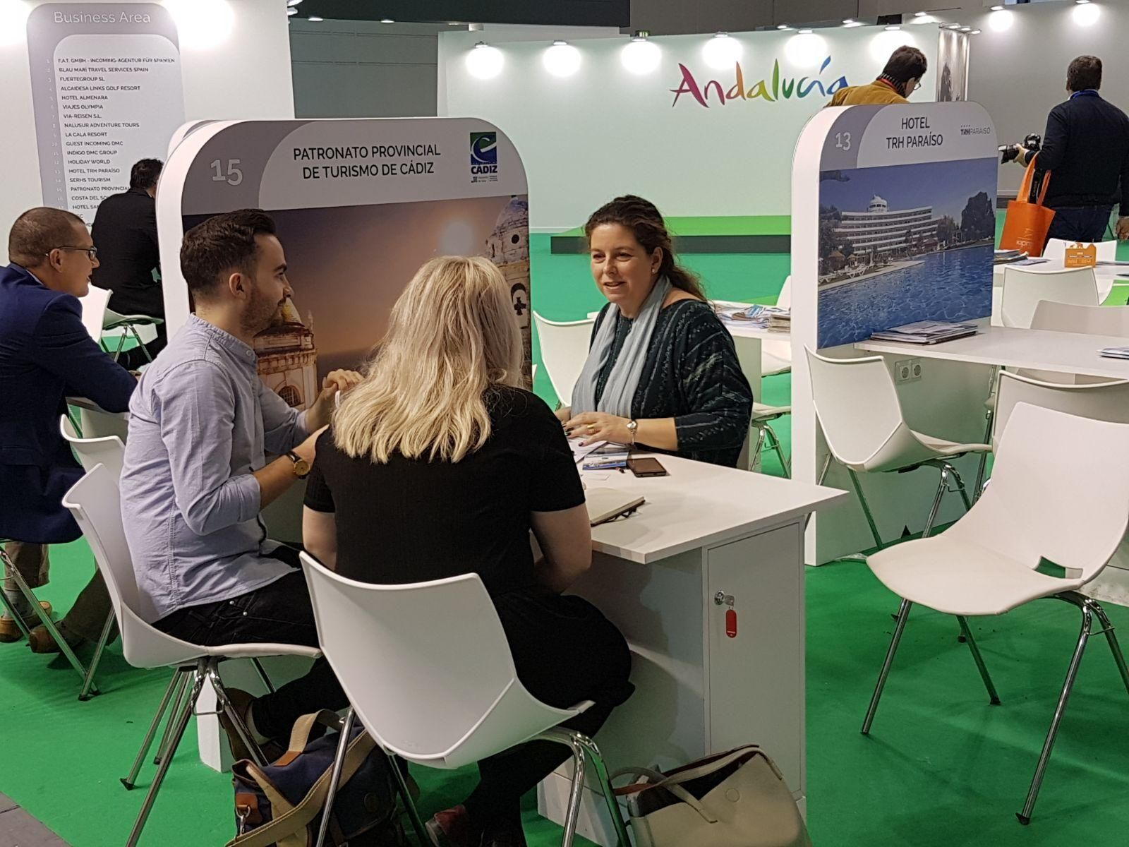El stand del Patronato Provincial de Turismo de Cádiz en una edición reciente de la ITB Berlín