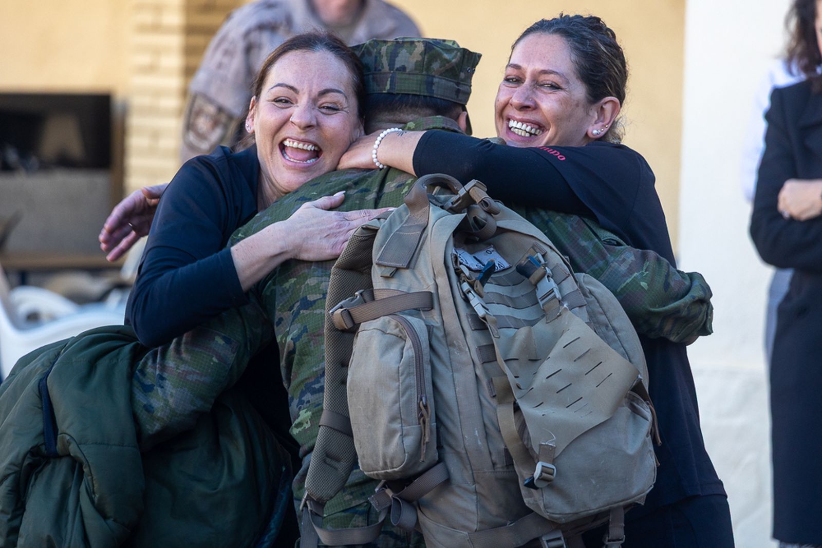 Bienvenida a los infantes de marina desplegados en Rumanía