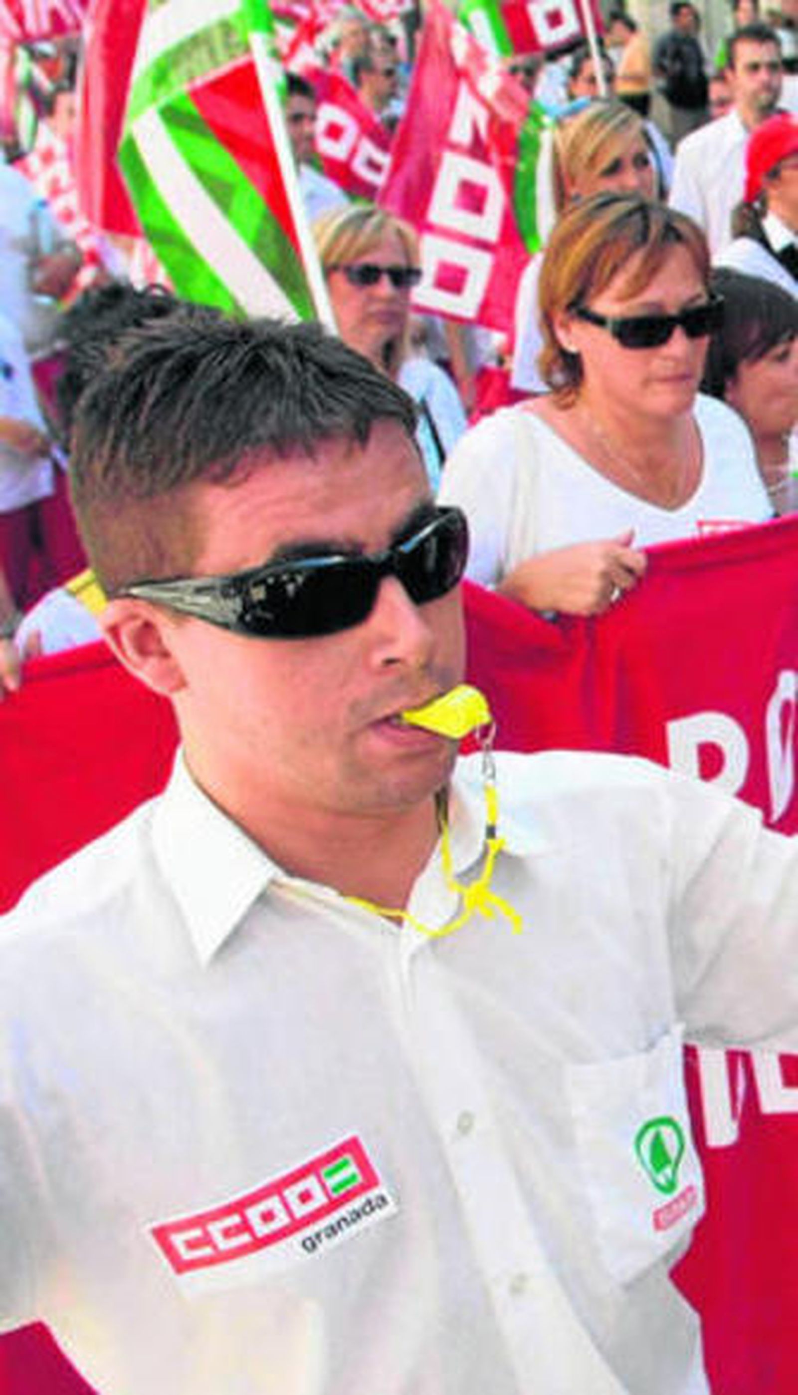 Trabajadores de Spar, en una de las manifestaciones de 2008.