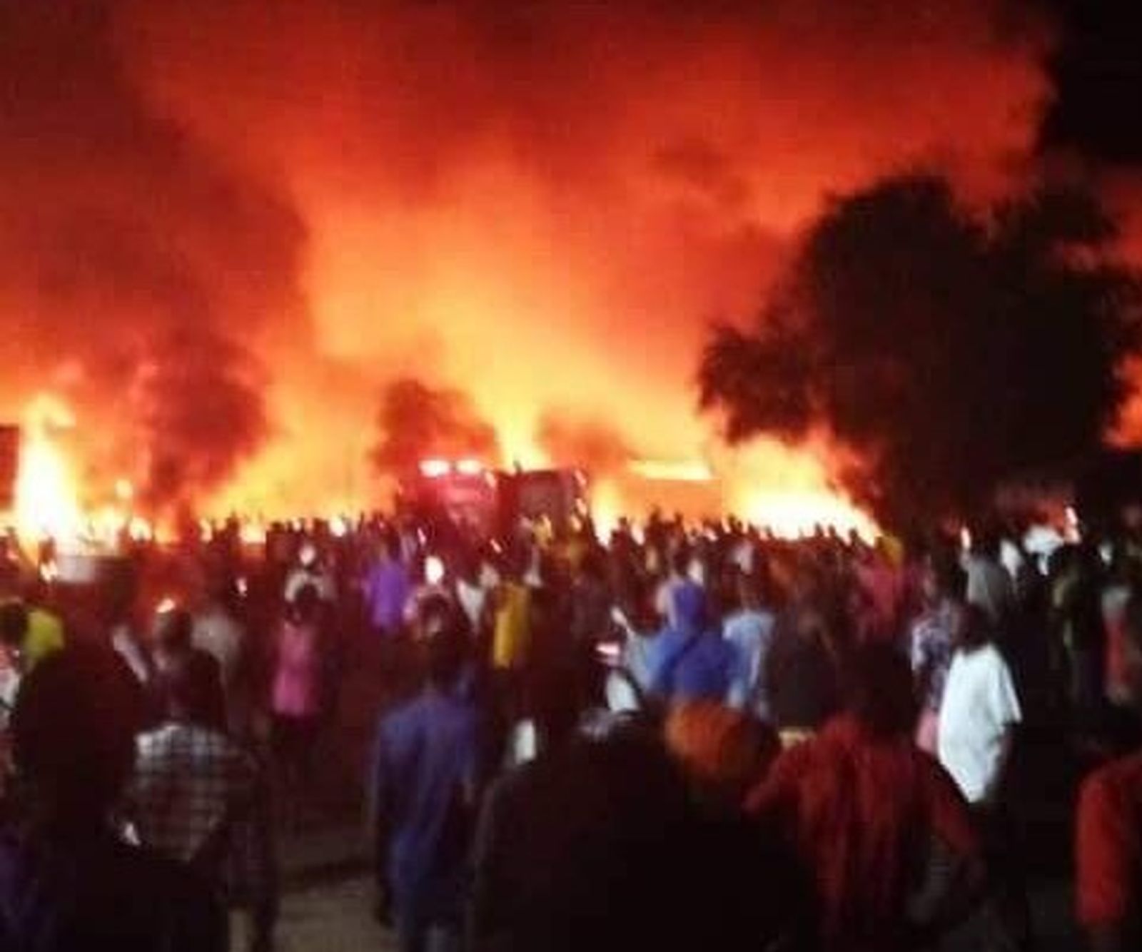 Momento de la explosión.