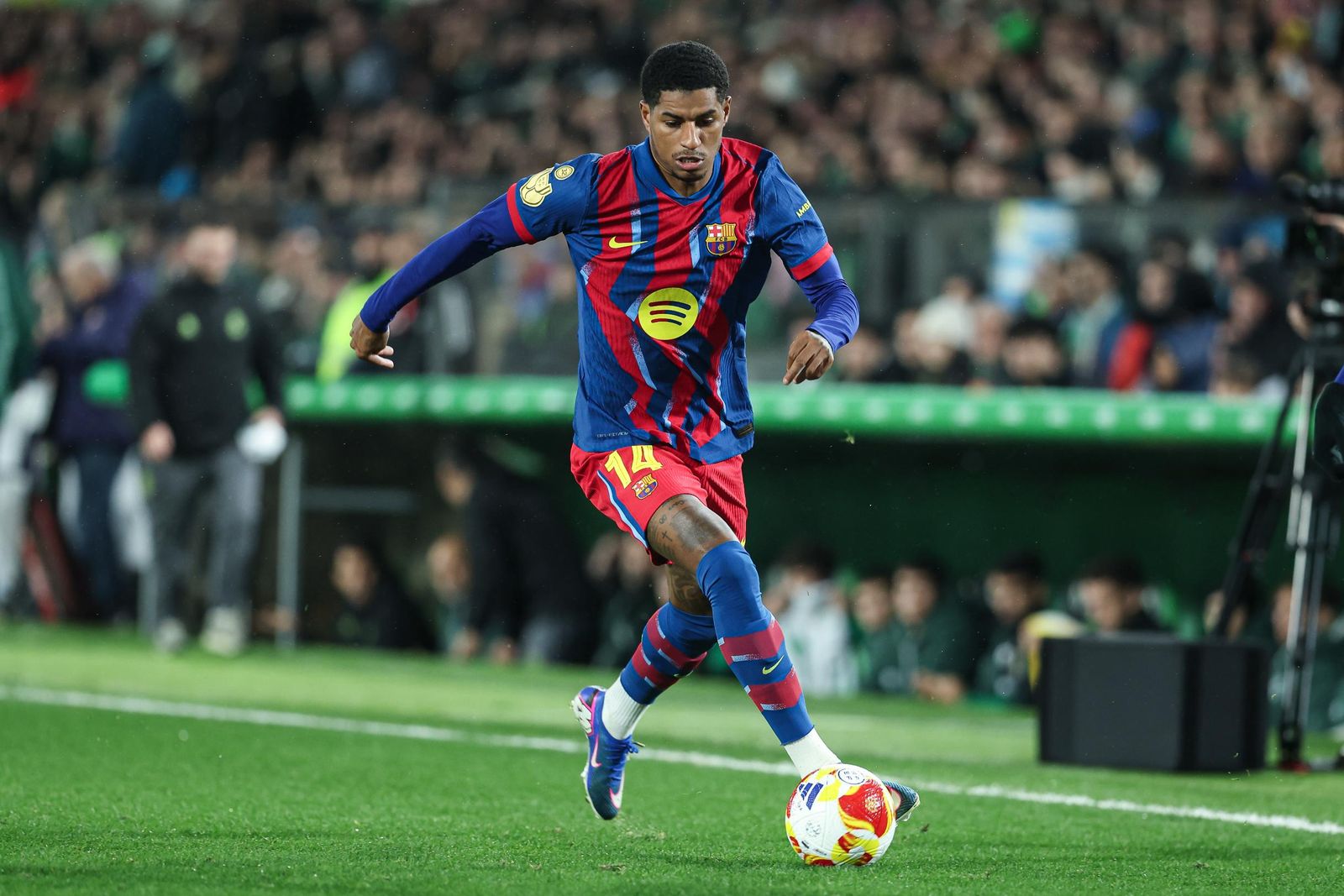 Las fotos del Racing-Barcelona de Copa