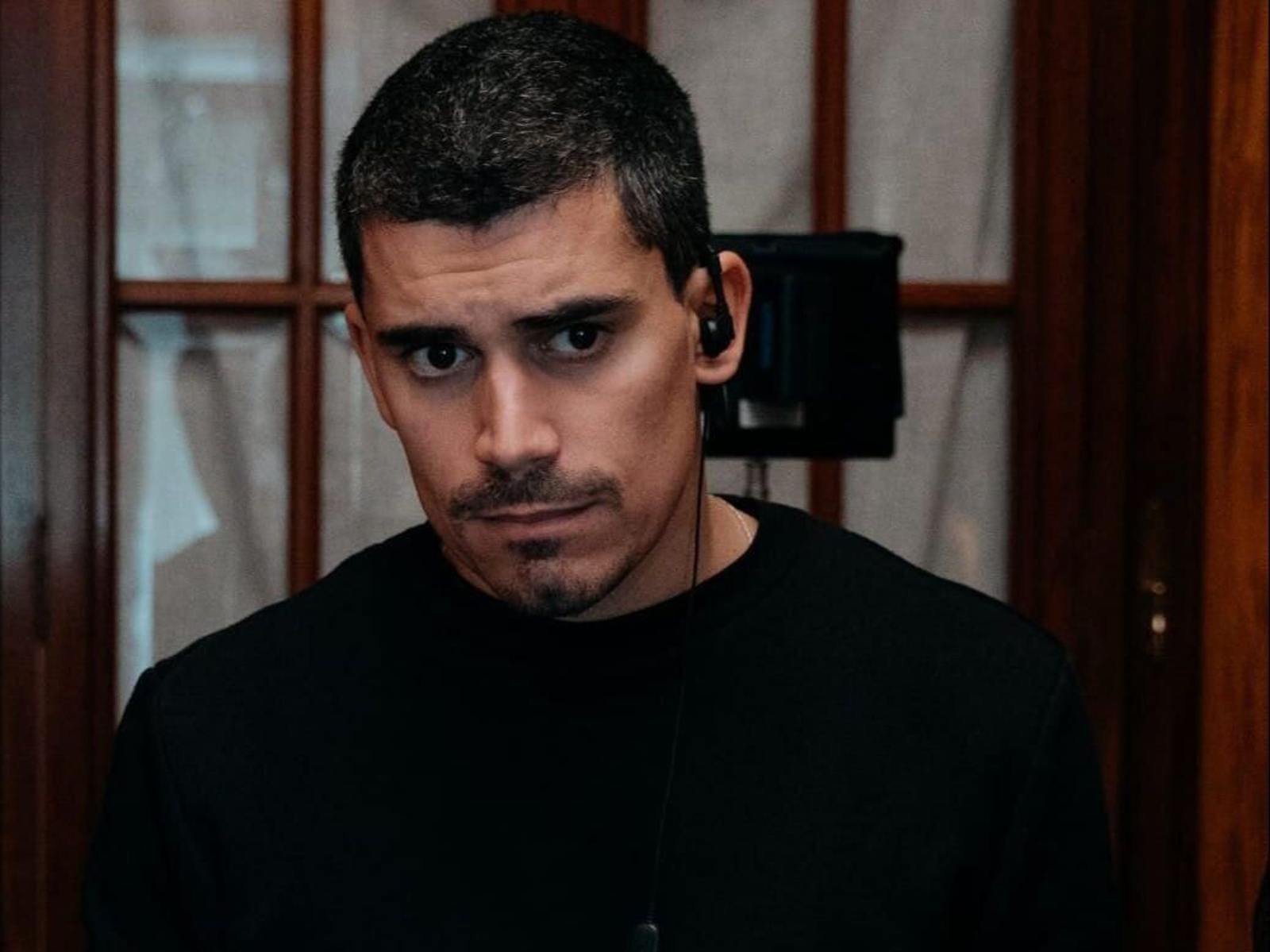 Francisco Yélamos en un rodaje.