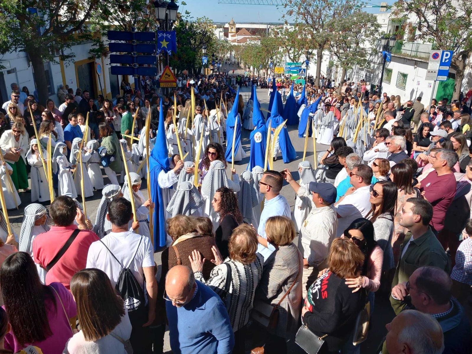 Las imágenes del Domingo de Ramos en Chiclana con La Borriquita y El Huerto