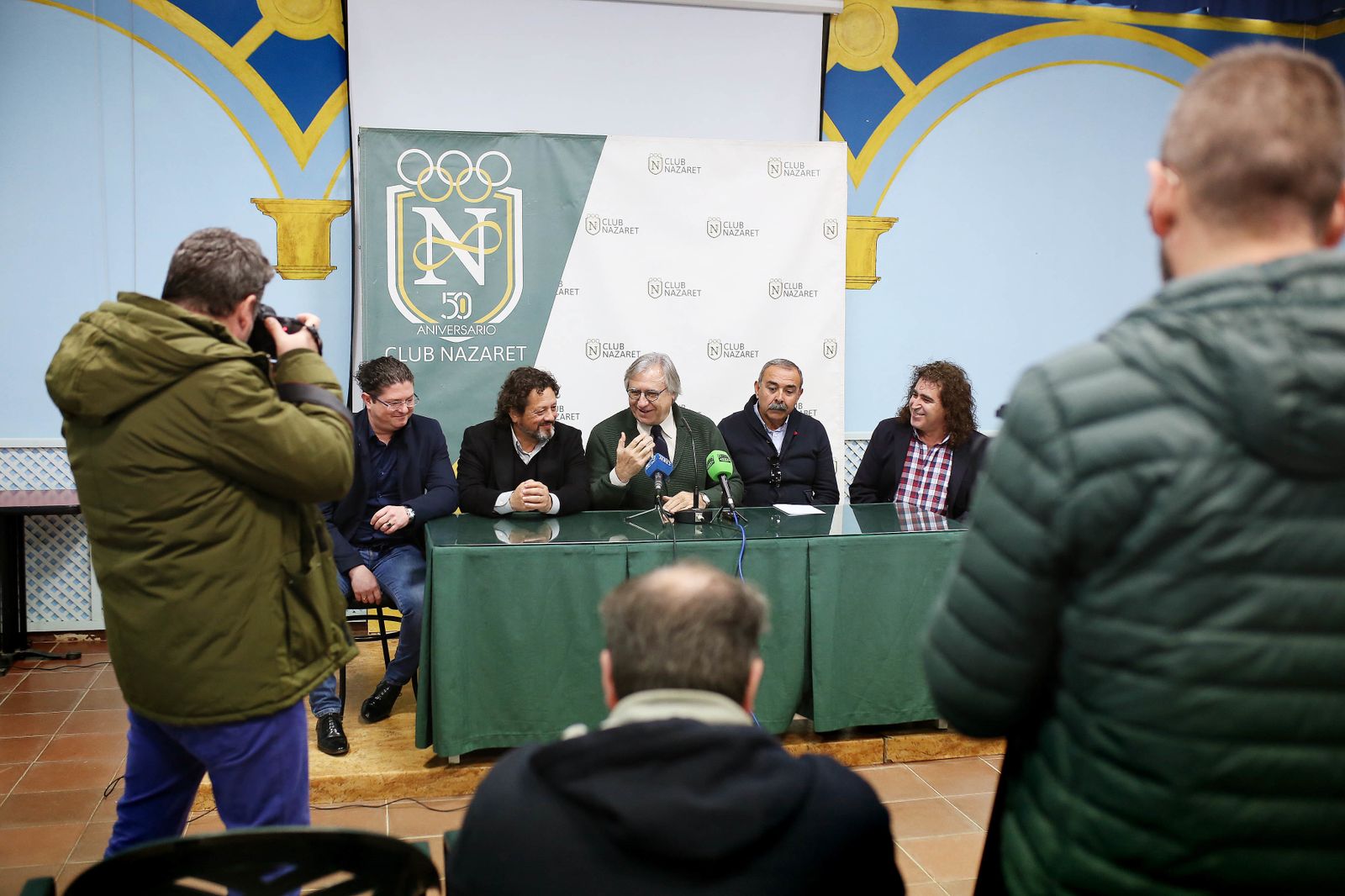 Un momento de la presentación del concierto en el Club Nazaret.