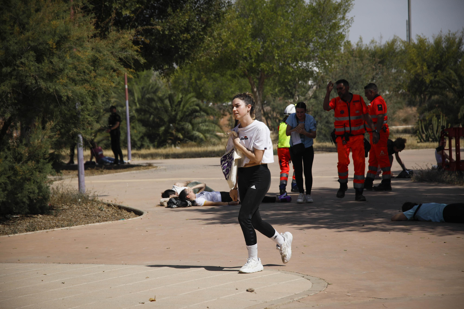 Las mejores imágenes del simulacro emergencias 061