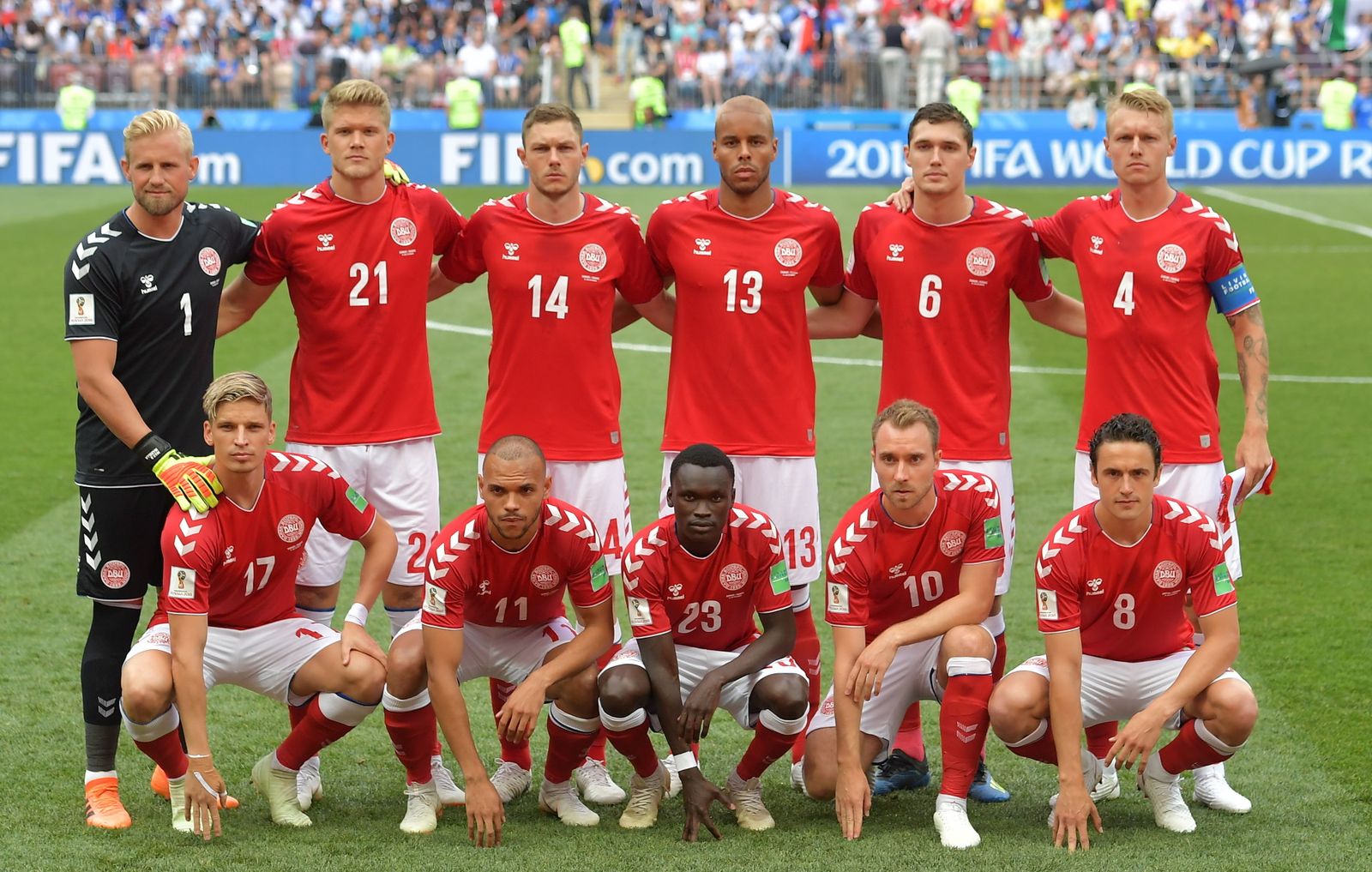 Las imágenes del Dinamarca-Francia