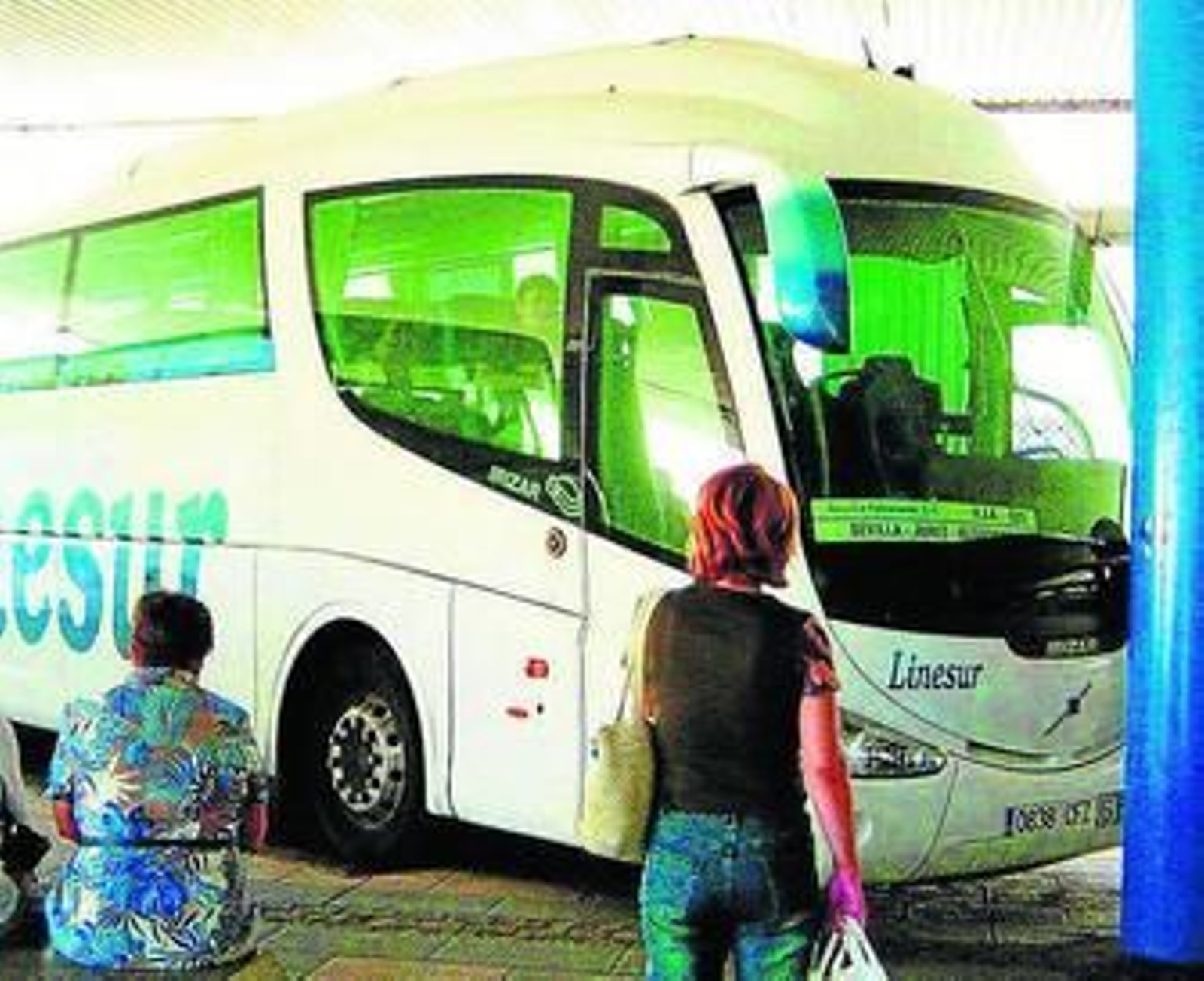 Un autobús de Linesur, en imagen de archivo.