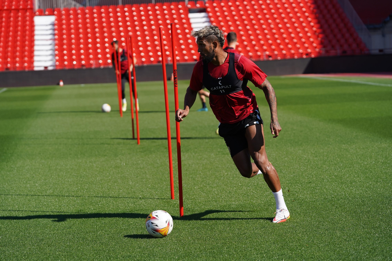 Sousa, en el entrenamiento.