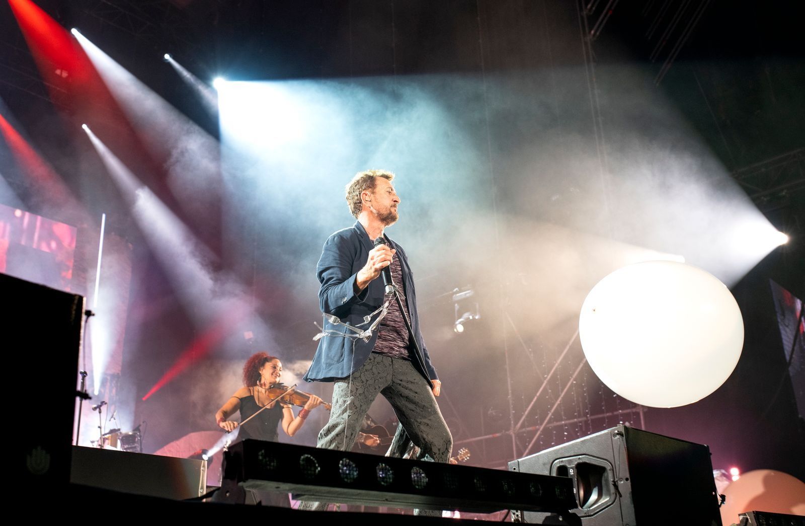 Manolo García, durante uno de sus conciertos.
