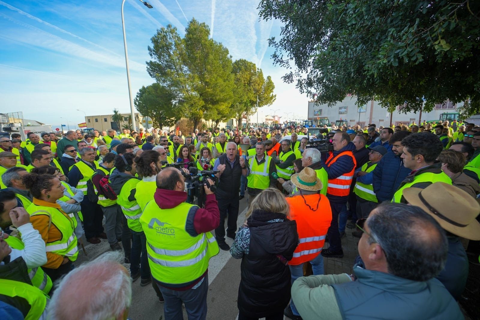 Manifestación de agricultores.