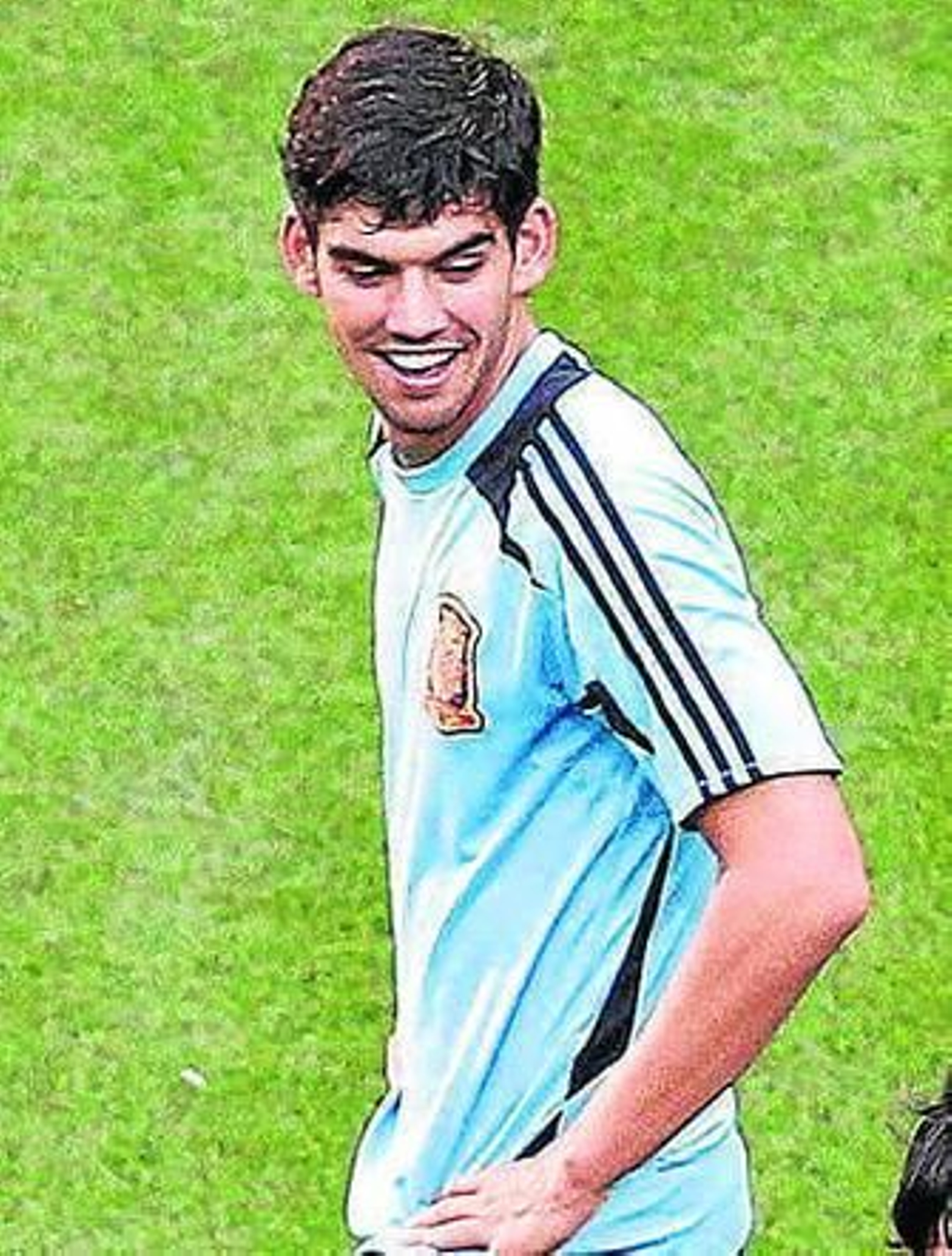 Israel Puerto, con la selección.