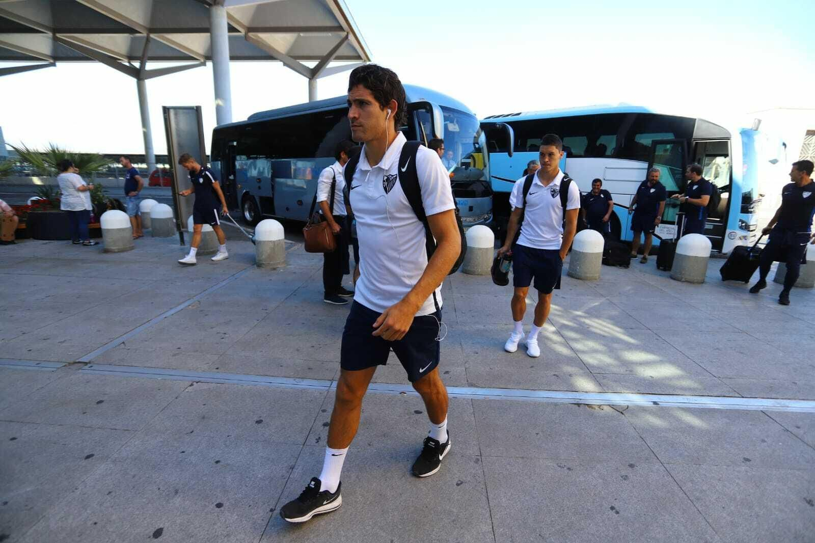 Las fotos del viaje del Málaga CF a La Coruña