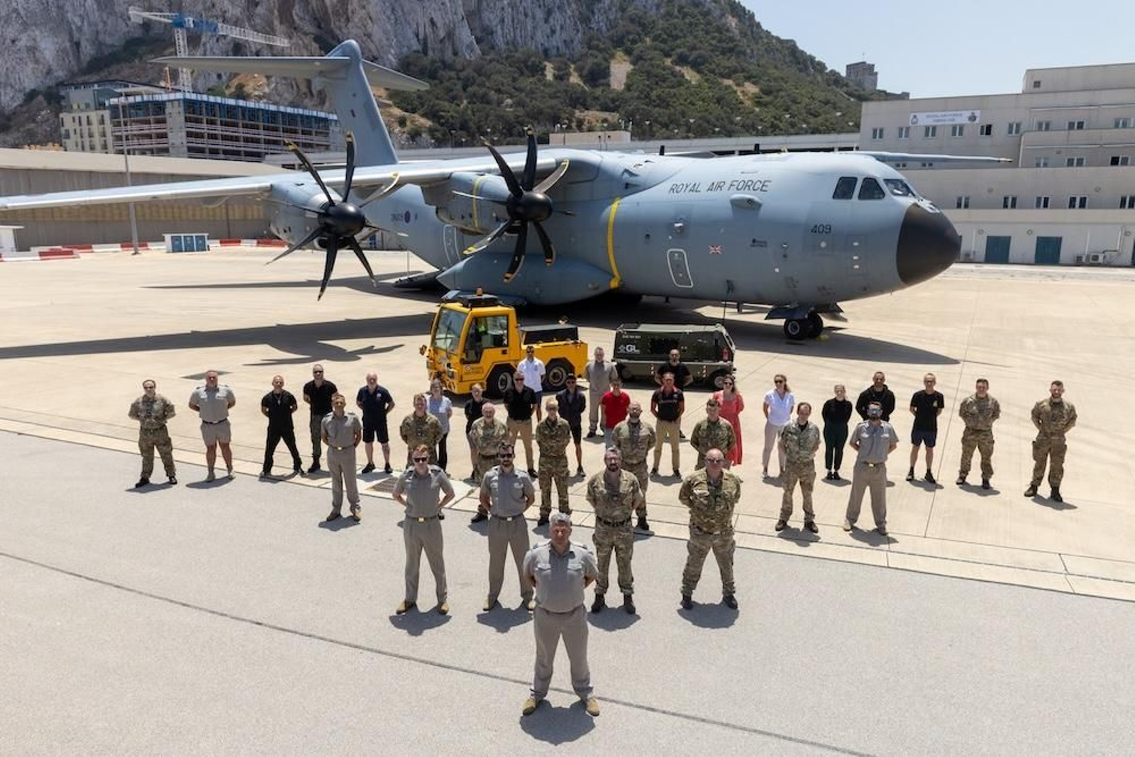 La Royal Air Force de Gibraltar.