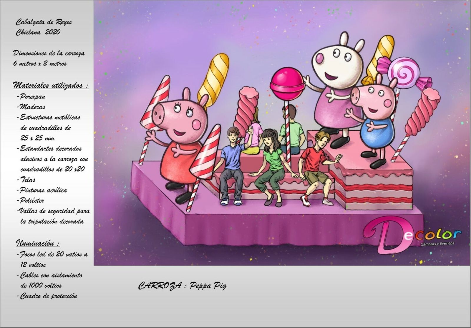 Los bocetos de las carrozas de la Cabalgta de Chiclana